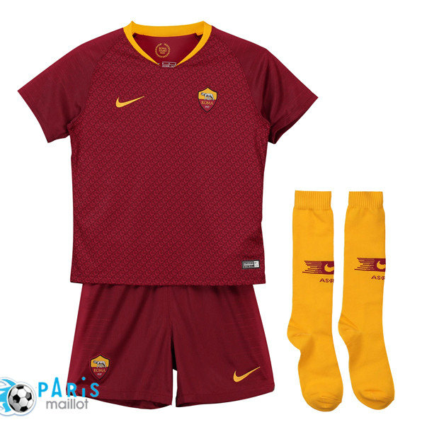 Maillotparis nouveau maillot du foot Ensemble Foot AS Roma Enfant Domicile 2018/19