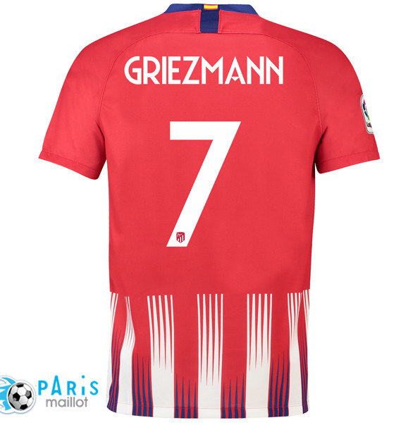 Maillotparis nouveaux maillot du foot Atletico Madrid Domicile 7 Griezmann 2018/19