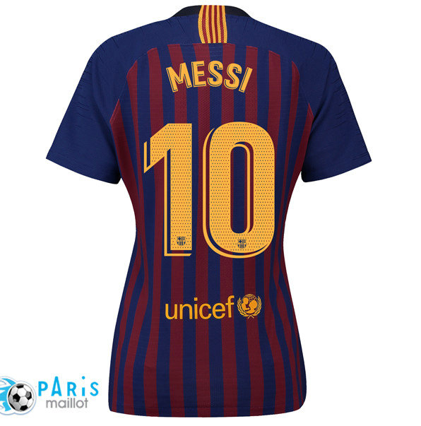 Maillotparis nouveaux maillot foot Barcelone Femme Domicile 10 Messi 2018/19