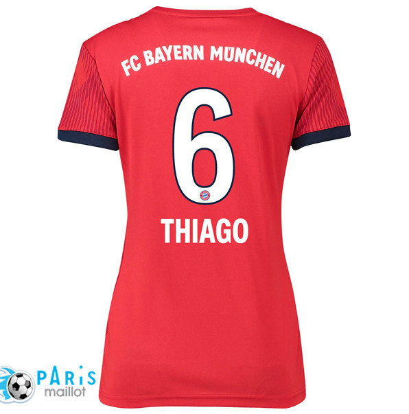 Maillotparis nouveaux maillot de foot Bayern Munich Femme Domicile 6 Thiago 2018/19