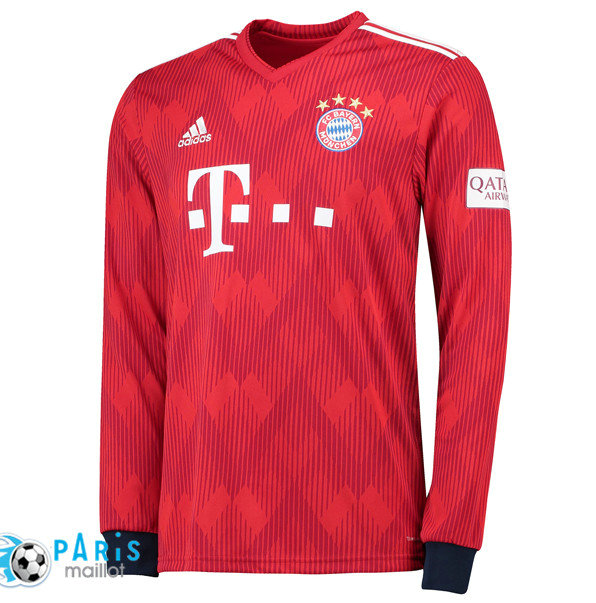 Maillotparis nouveaux maillot du foot Bayern Munich Domicile Manches Longues 2018/19