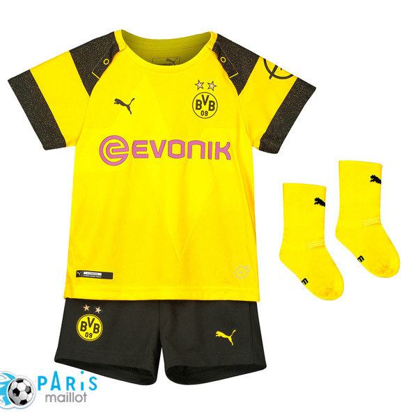 Maillotparis nouveau maillot foot Ensemble Foot Borussia Dortmund Baby Domicile 2018/19