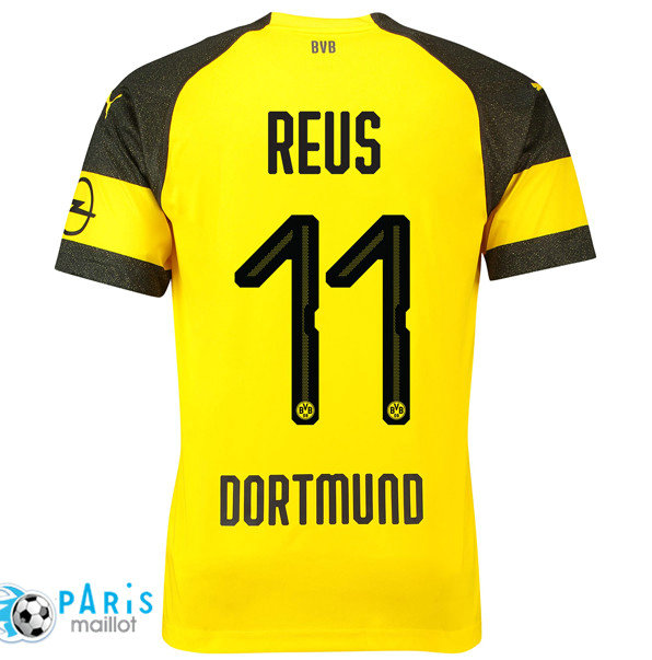 Maillotparis nouveau maillot de foot Borussia Dortmund Domicile 11 Reus 2018/19