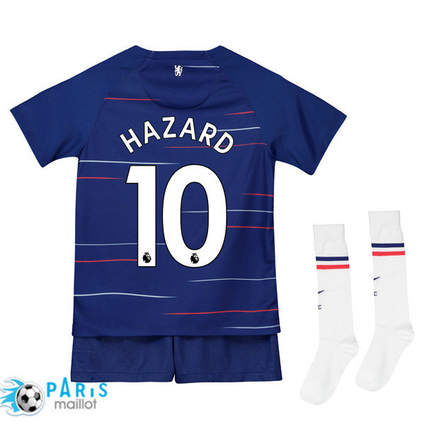 Maillotparis nouveau maillot du foot Chelsea Enfant Domicile 10 Hazard 2018/19