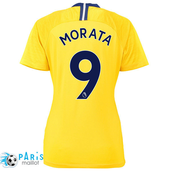 Maillotparis nouveau maillot de foot Chelsea Femme Exterieur 9 Morata 2018/19
