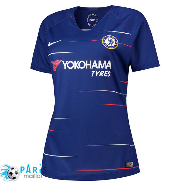 Maillotparis les nouveaux maillot du foot Chelsea Femmes Domicile 2018/19