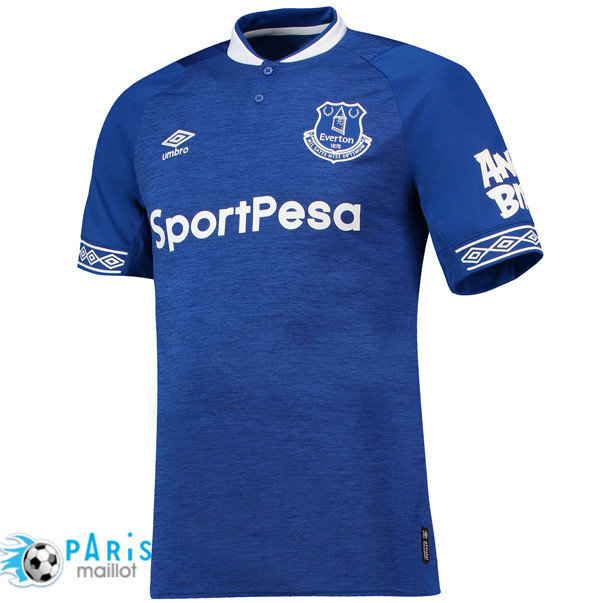 Maillotparis nouveau maillot du foot Everton Domicile 2018/19