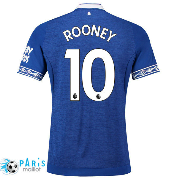 Maillotparis les nouveaux maillot de foot Everton Domicile 10 Wayne Rooney 2018/19