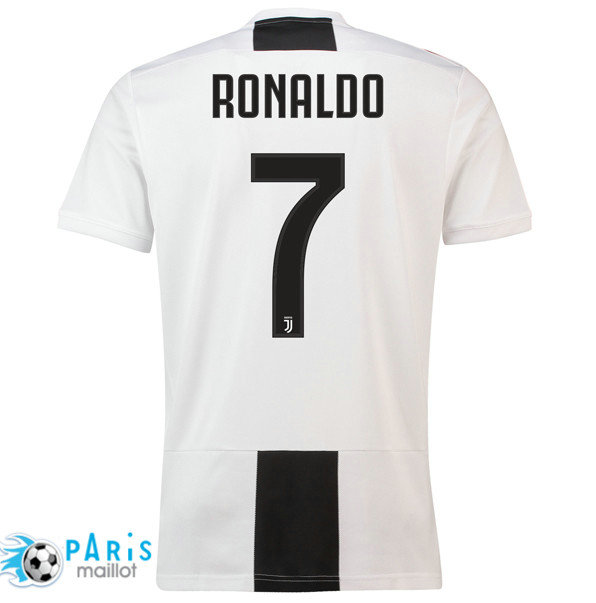 Maillotparis nouveau maillot foot Juventus Domicile 7 Cristiano Ronaldo 2018/19