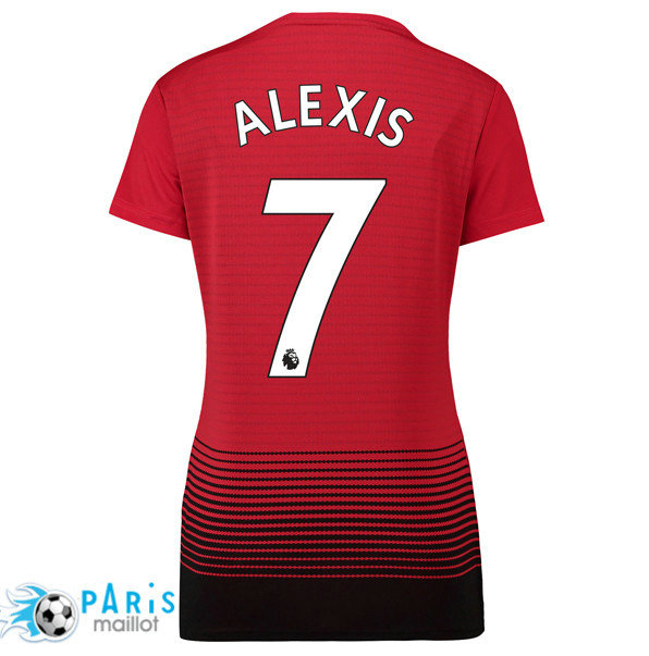 Maillotparis nouveau maillot foot Manchester United Femme Domicile 7 Alexis 2018/19