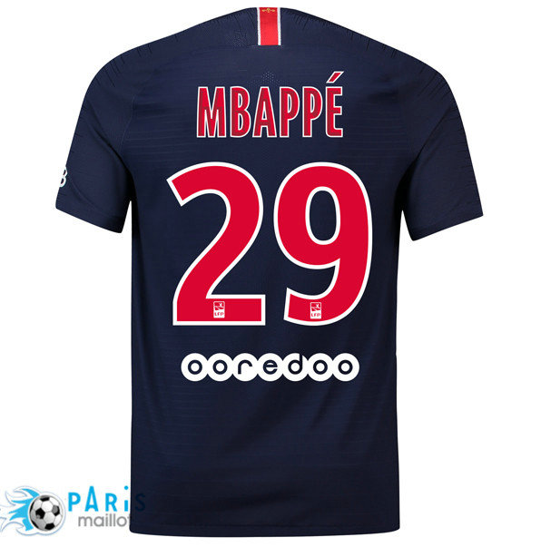 Maillotparis nouveaux maillot du foot PSG Domicile 29 Mbappé 2018/19