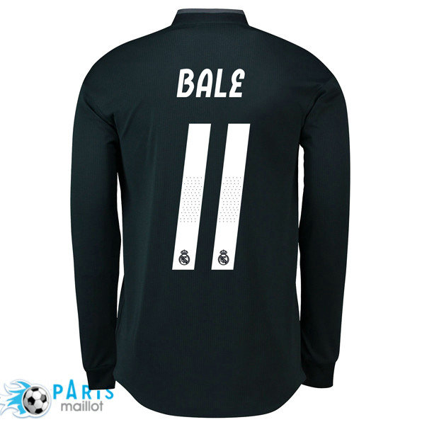 Maillotparis nouveaux maillot du foot Real Madrid 11 Bale Exterieur Manches Longues 2018/19