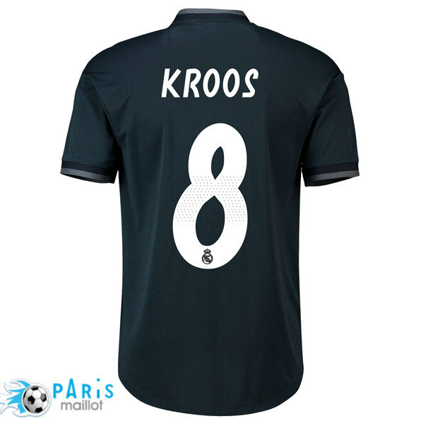 Maillotparis les nouveaux maillot foot Real Madrid 8 Kroos Exterieur 2018/19
