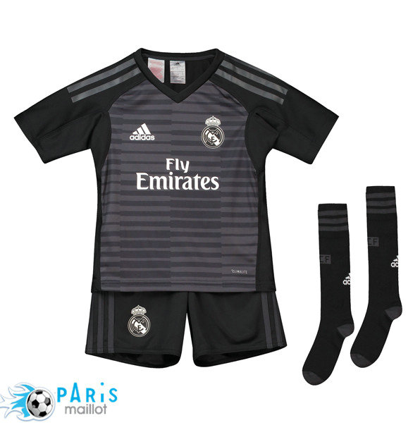 Maillotparis nouveaux maillot de foot Ensemble Foot Real Madrid Enfant Goalkeeper Domicile 2018/19