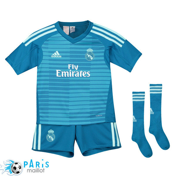 Maillotparis les nouveaux maillot de foot Ensemble Foot Real Madrid Enfant Goalkeeper Exterieur 2018/19