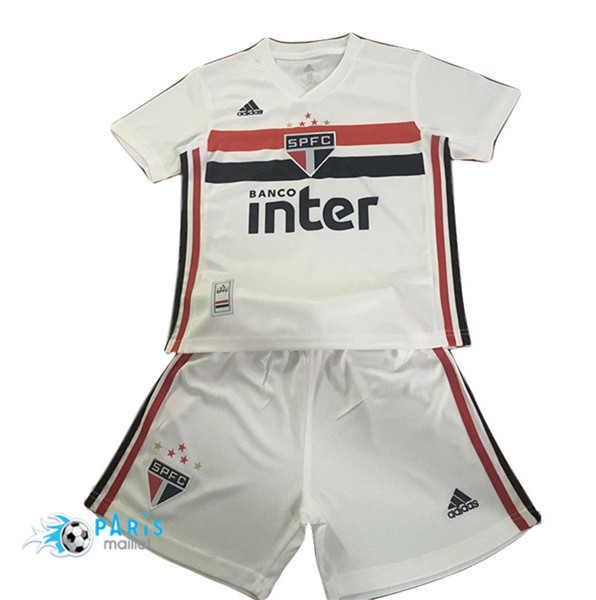 Maillotparis Maillot foot Sao Paulo Enfant Domicile Blanc 2019/20