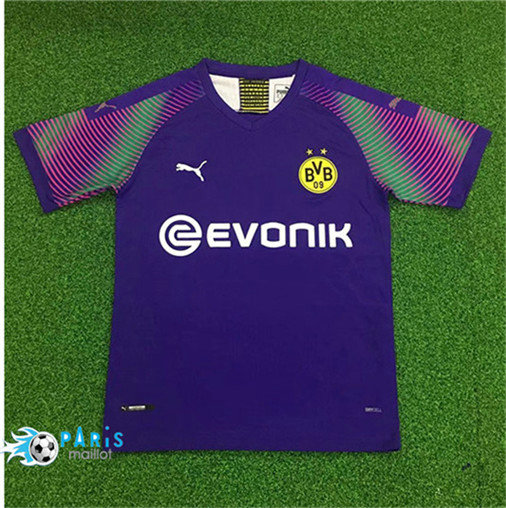 Maillotparis Nouveau Maillot foot Borussia Dortmund Exterieur Gardien de but Violet 2019/20
