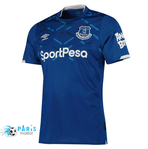 Maillotparis Nouveau Maillot foot Everton Domicile Bleu 2019/20