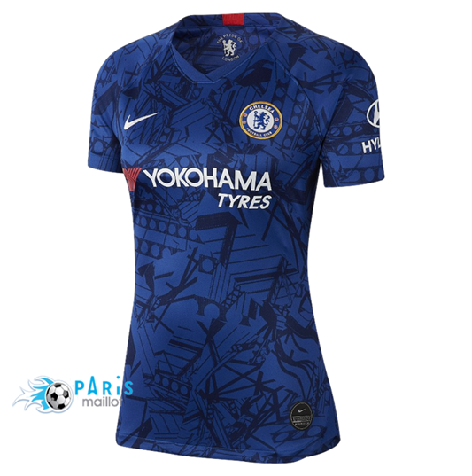 Maillotparis: Nouveaux Maillot foot Chelsea FC Femme Domicile Bleu 2019/20 Thailande