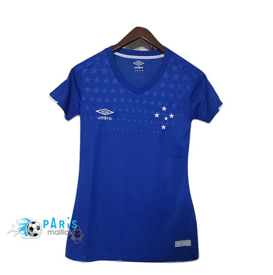 Maillotparis: Nouveaux Maillot foot Camisa Cruzeiro Femme Domicile Bleu 2019/20 Thailande