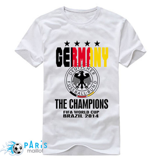 T-Shirt Commémorative Allemagne Coupe Du Monde 2018 Blanc