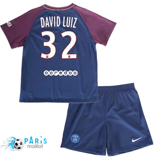 Maillot PSG Enfant David Luiz Domicile 2017/2018
