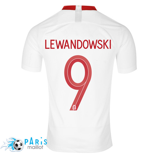LEWANDOWSKI Maillot Pologne Domicile Coupe Du Monde 2018