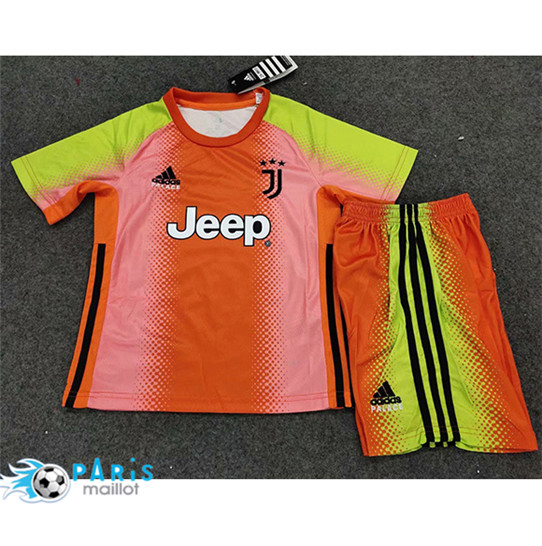 Maillotparis Nouveau Maillot de Foot Juventus Enfant Goalkeeper édition spéciale orange 2019/20