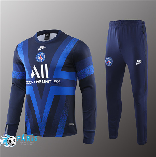Maillotparis Nouveau Survetement PSG Bleu Marine 2019/20