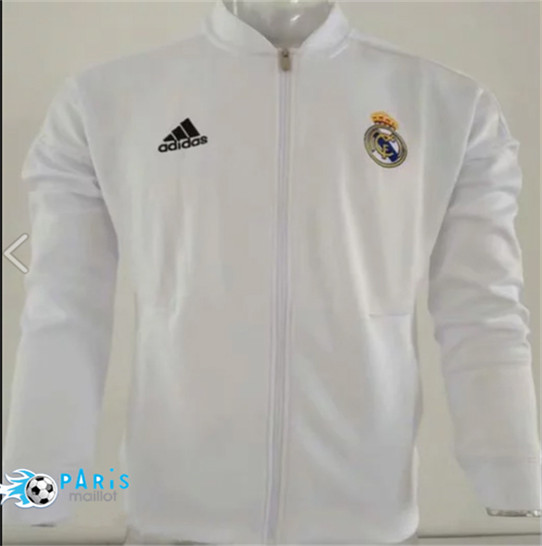 Maillotparis Nouveau Veste Real Madrid Blanc 2019/20