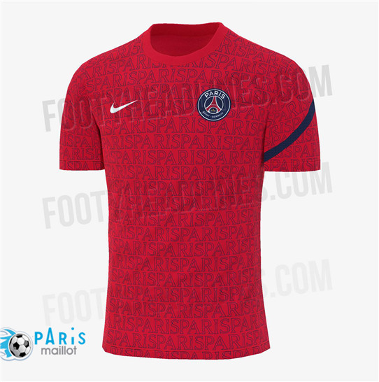 Maillotparis maillot de foot PSG Exterieur Pre-Match Rouge 2020/21