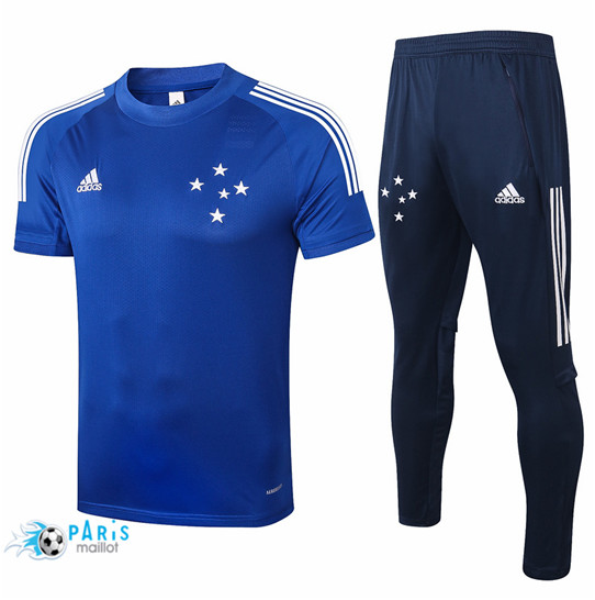 Maillotparis nouveaux Maillot Training Cruzeiro + Pantalon Bleu 2020/21