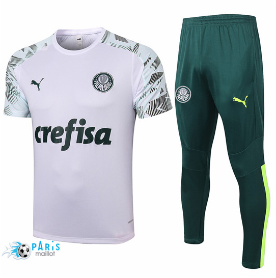 Maillotparis maillot de foot Training Palmeiras + Pantalon Blanc 2020/21