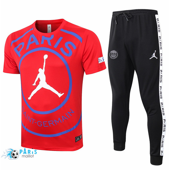Maillotparis maillot de foot Training PSG Jordan + Pantalon Rouge 2020/21