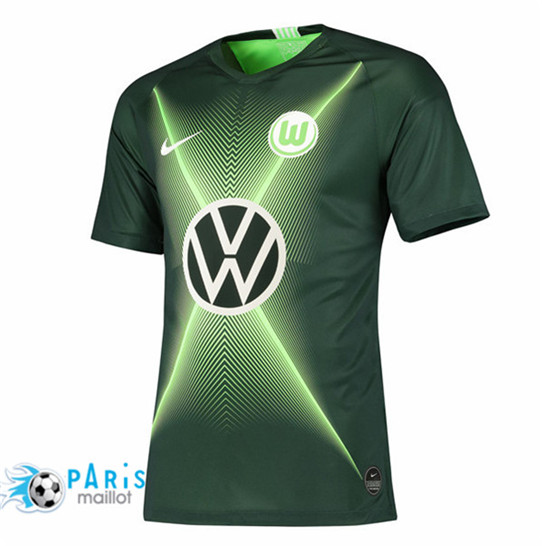 Maillotparis Nouveaux Maillot foot VfL Wolfsburg Domicile Vert 2019/20