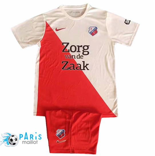 Maillotparis Nouveaux Maillot foot Utrecht Enfant Blanc Rouge 2019/20