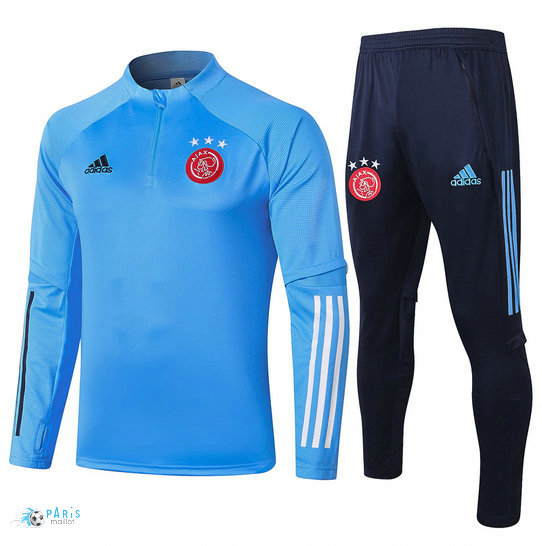 Maillotparis Nouveau Survetement AFC Ajax Bleu Clair 2020/21