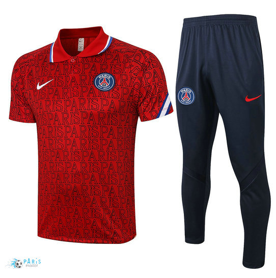 Maillotparis Nouveau Maillot Training PSG Polo + Pantalon Rouge Paris 2020/21