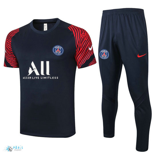Maillotparis Nouveau Maillot Training PSG + Pantalon Bleu Marine Rouge 2020/21