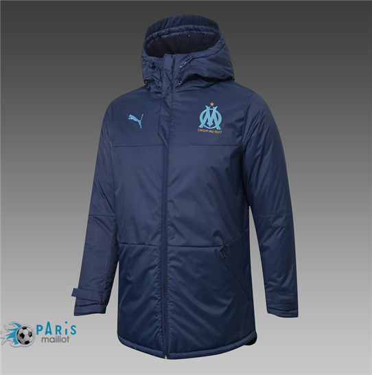 Maillotparis Nouveau Veste Doudoune Marseille Bleu Marine 2020/21