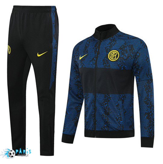 Maillotparis Nouveau Veste Survetement Inter Milan Noir/Bleu 2020/21 Thailande