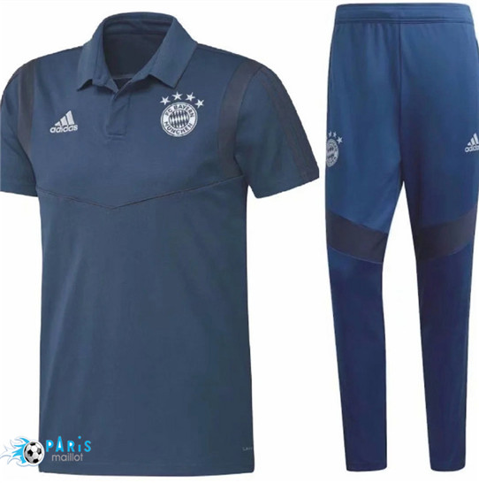 Maillotparis Nouveau Maillot Training Bayern Munich + Pantalon Bleu marine 2020/21