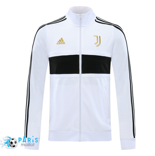Maillotparis Nouveau Veste Juventus Blanc/Noir 2020/21 Thailande