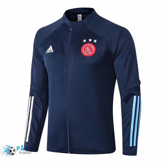 Maillotparis Nouveau Veste AFC Ajax Bleu Marine 2020/21