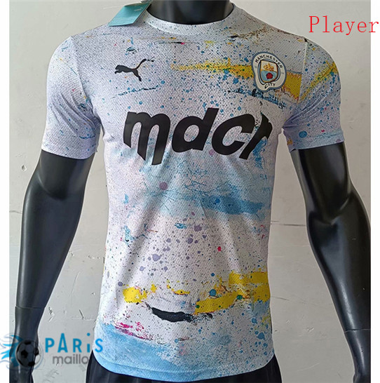 Maillotparis Maillot de Foot Player Version Manchester City co-branded 2021/22