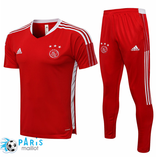 Maillotparis Maillot du Foot Training Ajax + Pantalon Rouge 2021/22