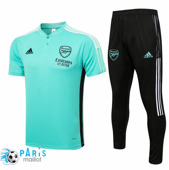 Maillotparis Maillot de Foot Training Arsenal + Pantalon Vert 2021/22