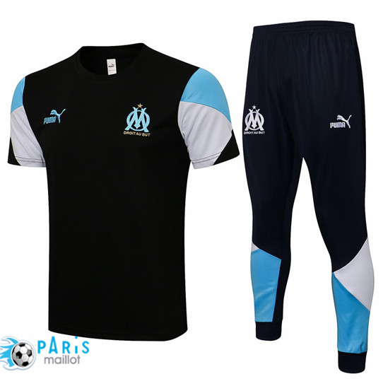 Maillotparis Maillot du Foot Training Marseille + Pantalon Noir 2021/22