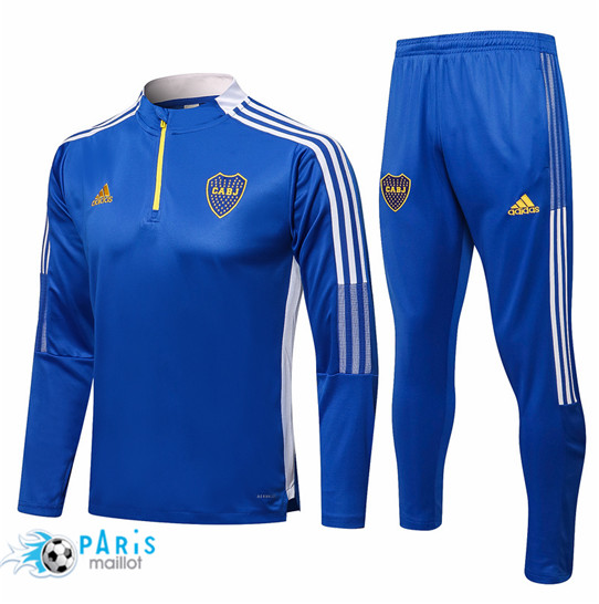 Maillotparis Nouveau Maillot Foot Survetement Boca Juniors Bleu 2021/22