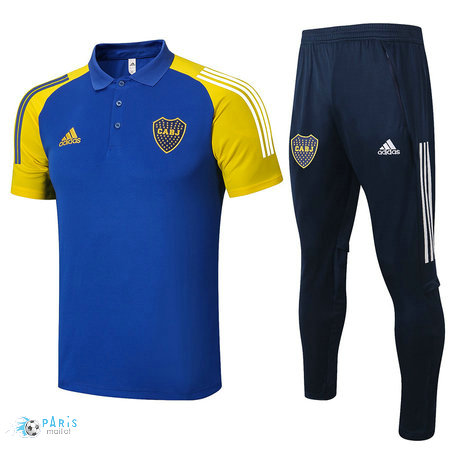 Maillotparis Maillot de Foot Training POLO Boca Juniors + Pantalon Bleu 2021/22